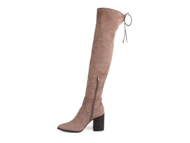 Wide calf suede over the knee boots hot sale