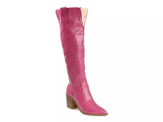 Womens extra wide calf knee high boots online