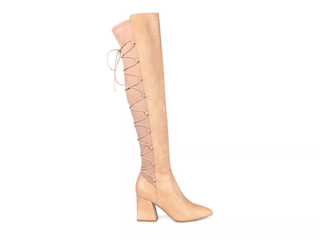 Journee collection spritz wide top calf over the knee boot