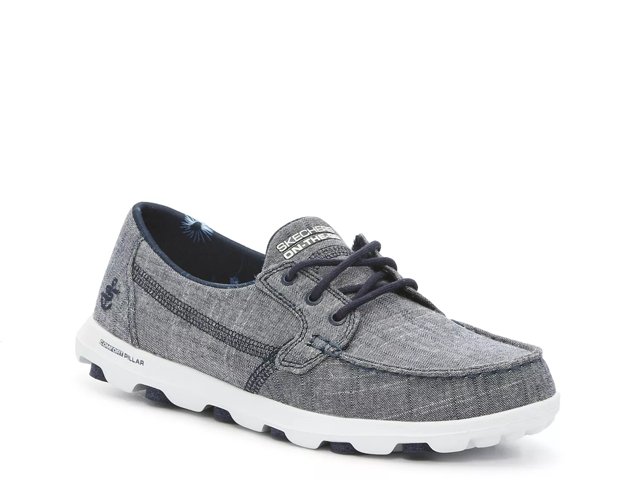 Skechers boat cheap shoes black