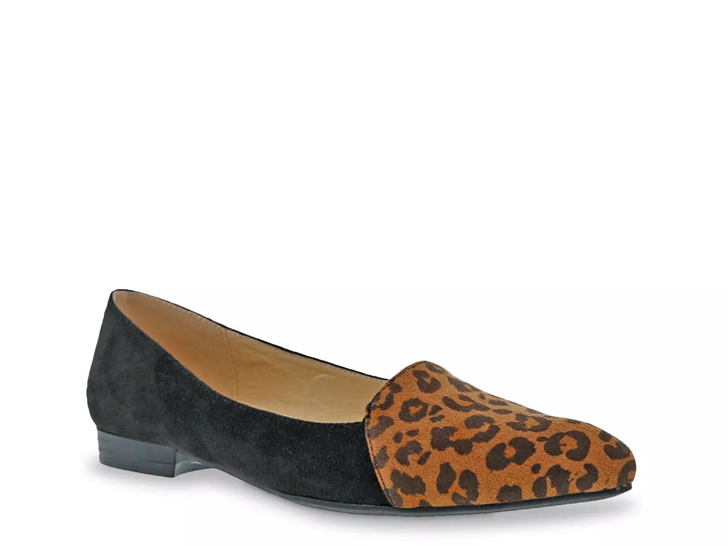 Bellini Wide Width Flora SlipOn | Women's | Black/Leopard Print | Size 7 | Flats
