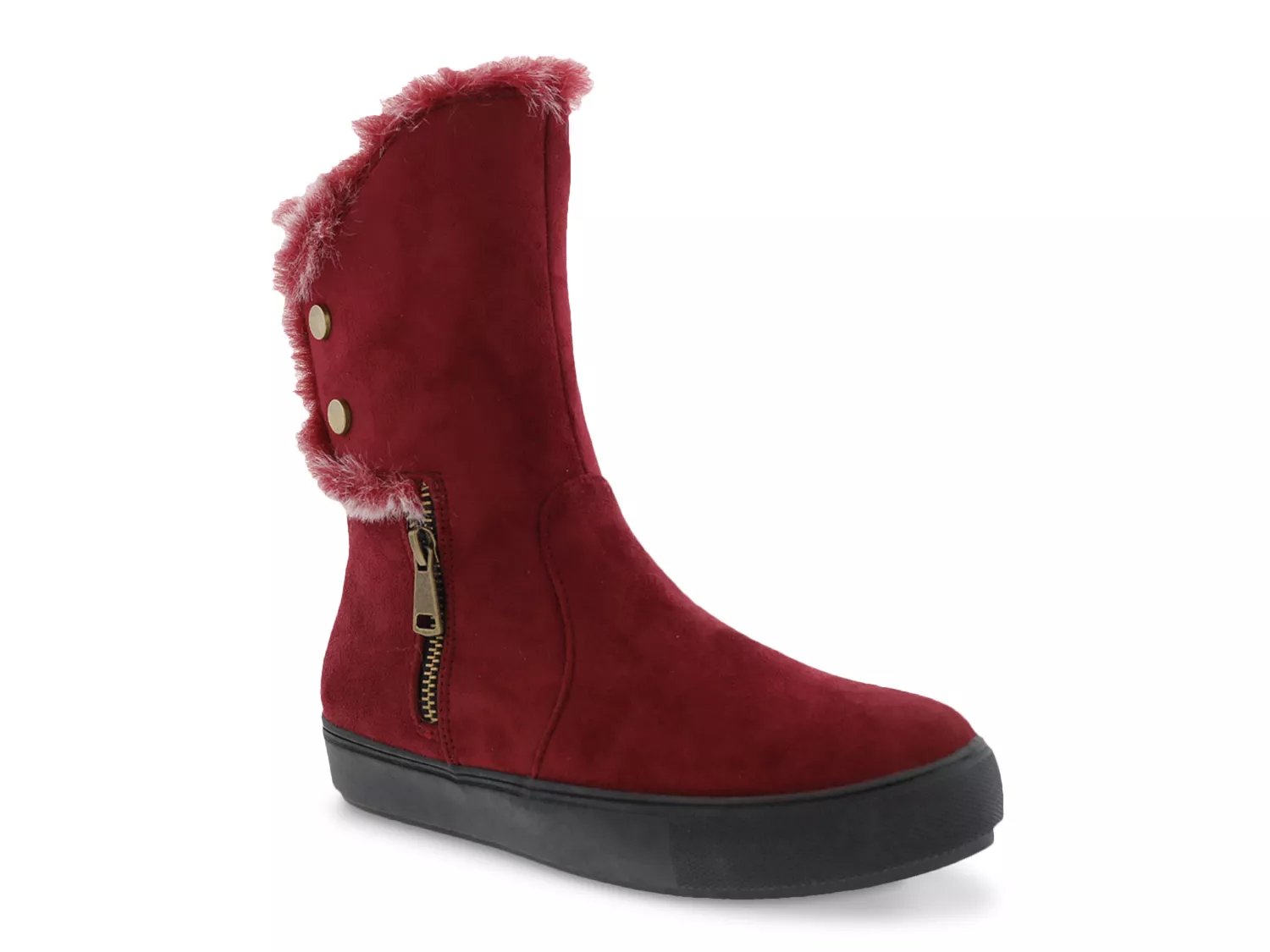 Bellini Wide Width Furry Snow Boot | Women's | Red | Size 9 | Boots