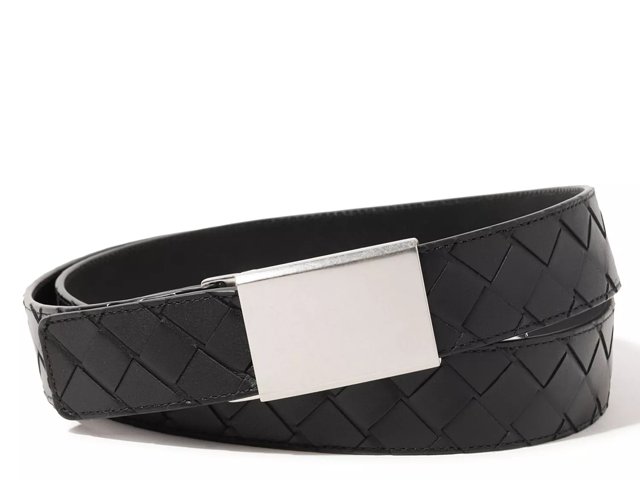 Bottega Veneta Cintura Woven Women s Leather Belt Free Shipping