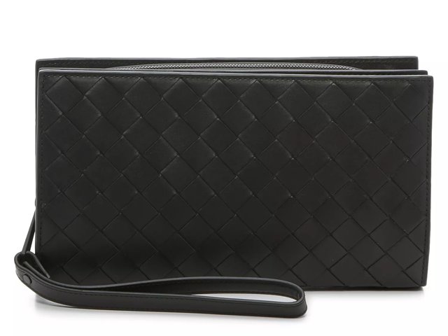 Bottega Veneta Woven Leather Wristlet - Free Shipping | DSW