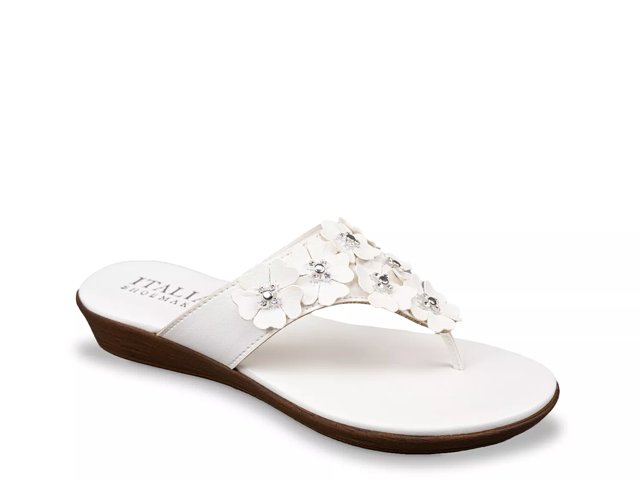 Italian shoemakers white sandals 2025