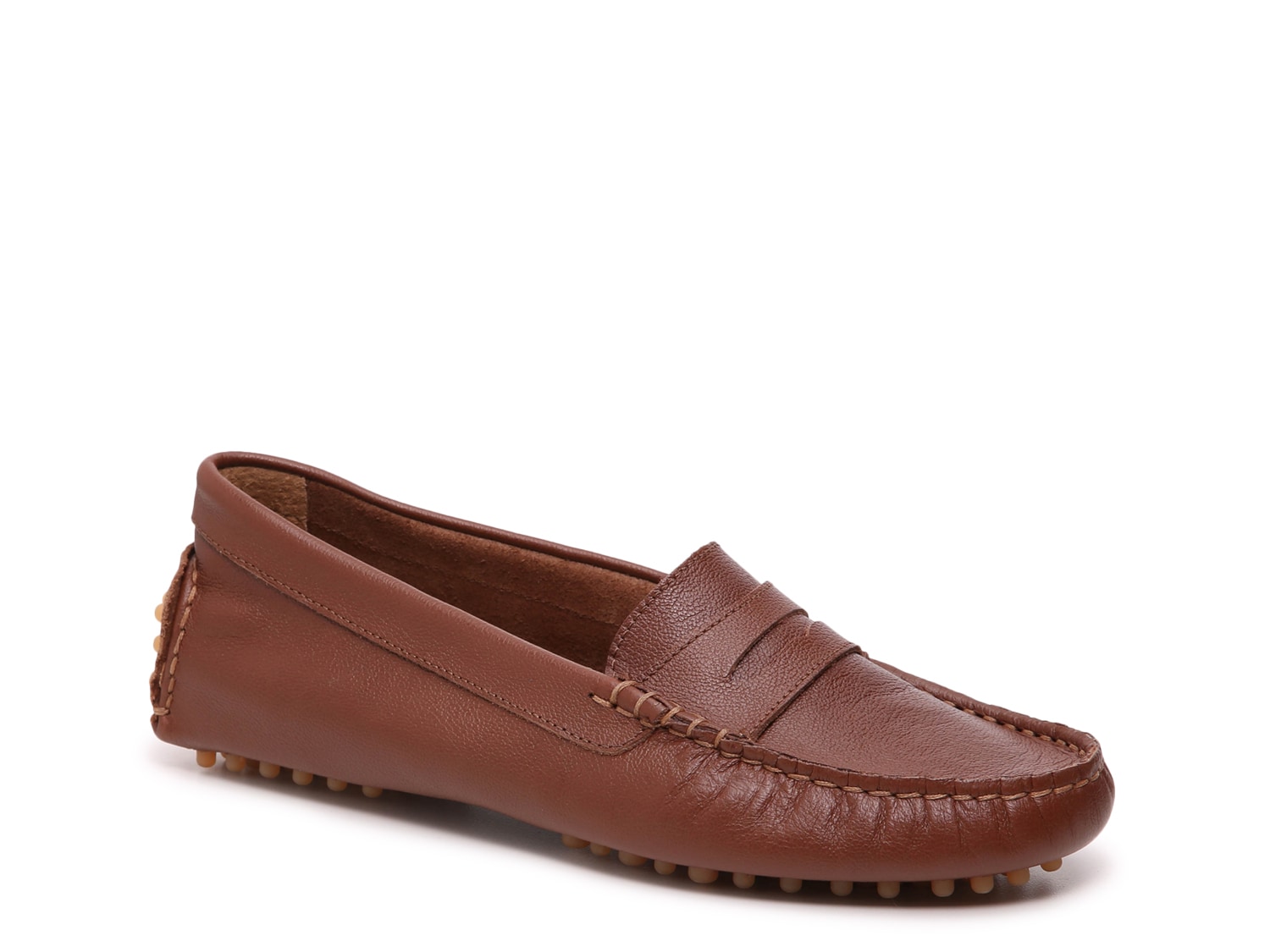 brown women's moccasins