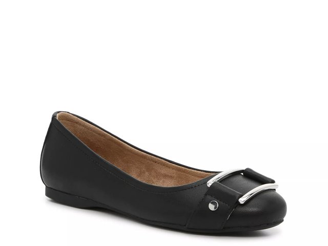 Dsw flat black shoes sales