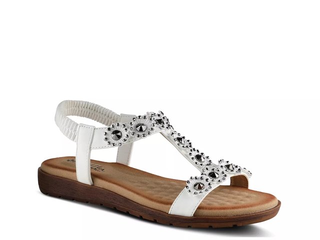 White flat sale sandals dsw