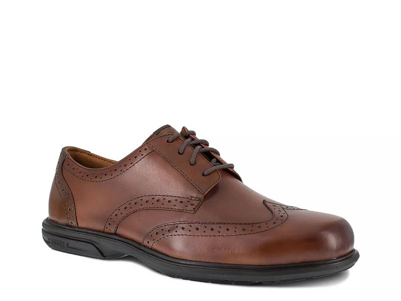 Loedin Work Steel Toe Brown Wingtip Oxford