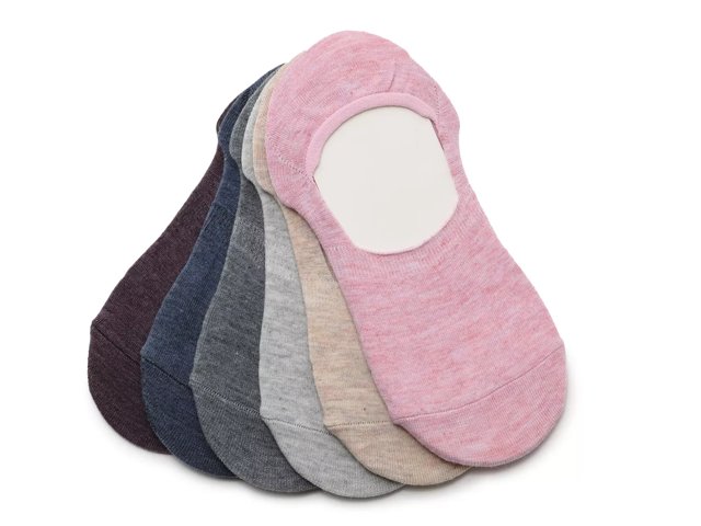 MeMoi High Cut Women s 6 Pack No Show Socks