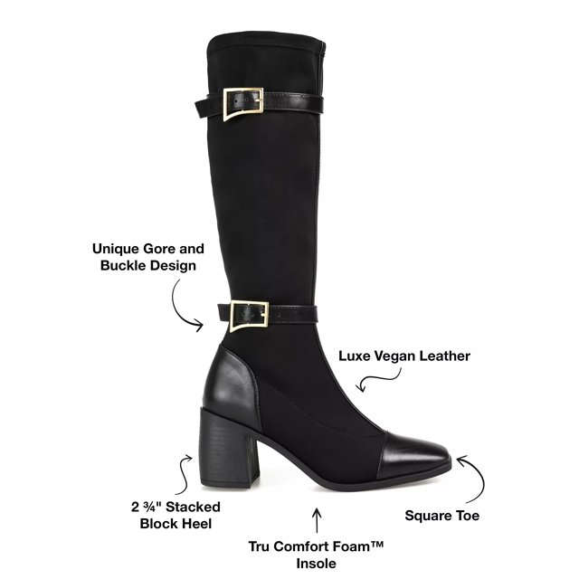 Journee Collection Gaibree Extra Wide Calf Riding Boot Free