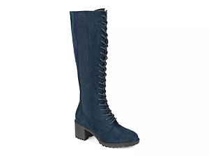 Navy blue high on sale boots