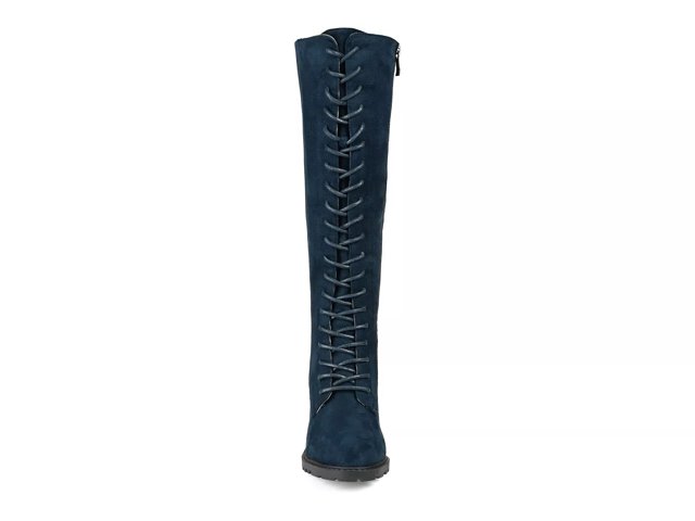 Wide calf tall combat boots hot sale