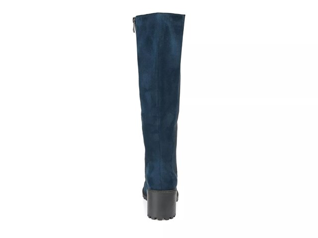 Wide calf boots navy blue hot sale