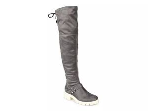 Over the knee outlet boots grey