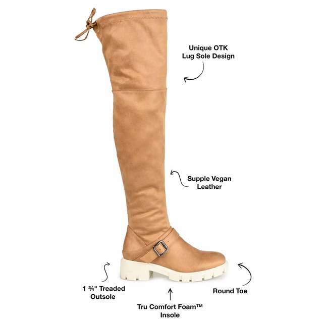 Journee Collection Salisa Wide Calf Over the Knee Boot Free