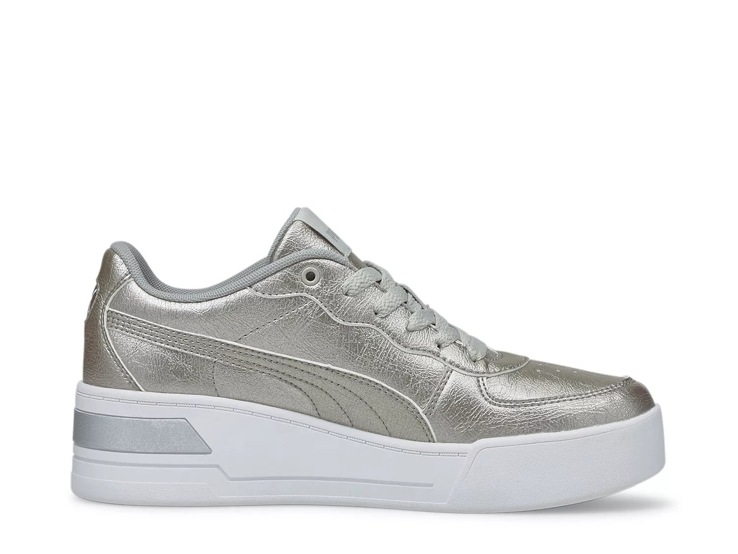 Puma platform metallic on sale silver