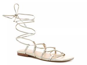 Shop Women s Gold Lace Up Sandals DSW