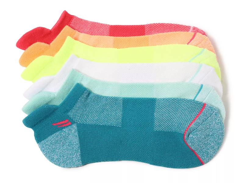 Skechers Space-Dye Women's No Show Socks - 6 Pack - Free Shipping | DSW