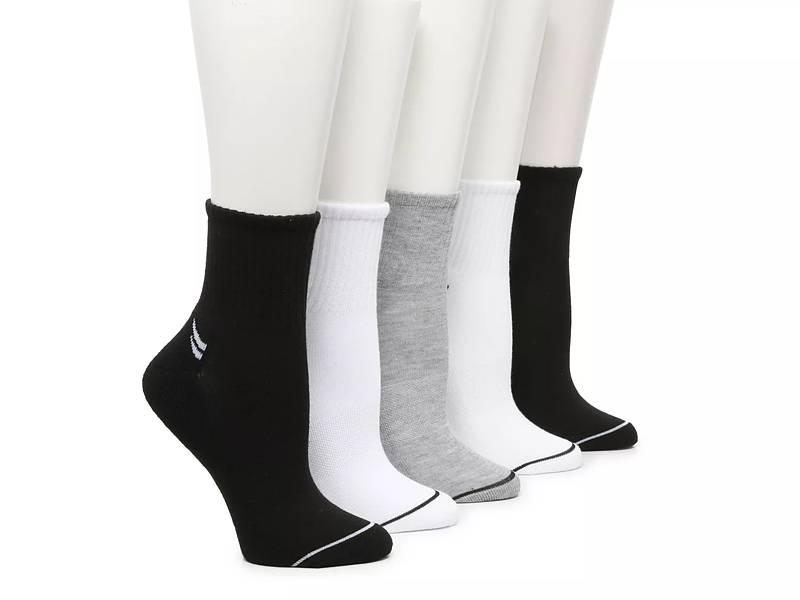 Essentials Men's Performance Cotton Cushioned Athletic Ankle Socks,  6 Pairs