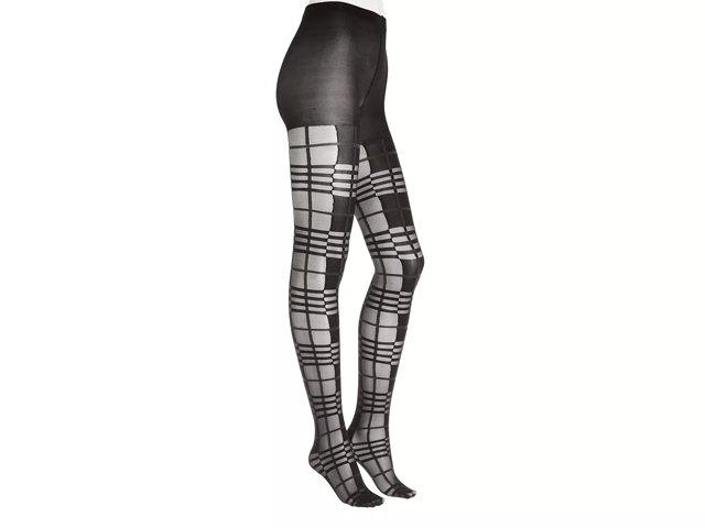 Black Checkered Tights