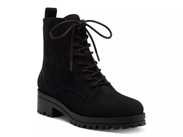 Lucky brand black combat boots shop
