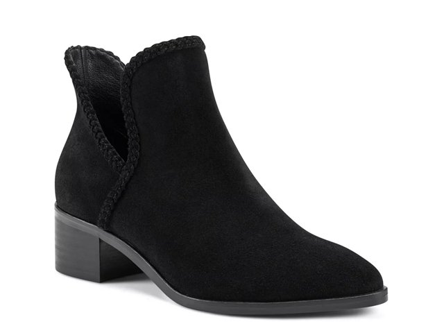 Black suede booties dsw clearance