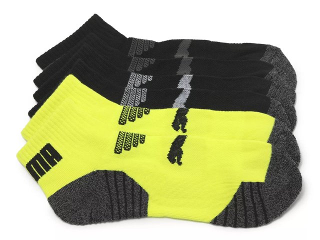 Puma Cushioned Men s No Show Socks 6 Pack Free Shipping DSW