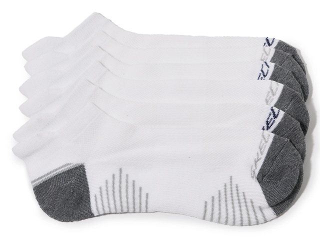 Skechers Terry Tab Men's No Show Socks - 6 Pack - Free Shipping | DSW