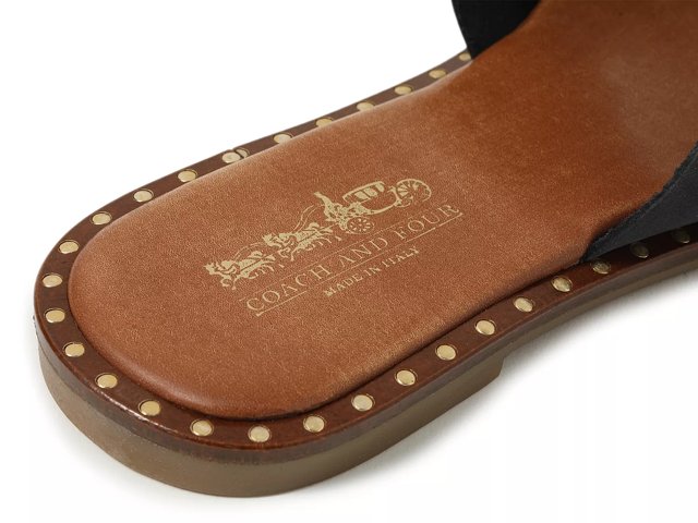 Coach and Four Aquila Slide Sandal Made in Italy