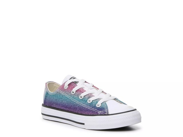 KIDS SIZE Handpainted and Washable Glitter/sparkle Converse Chuck Taylors 