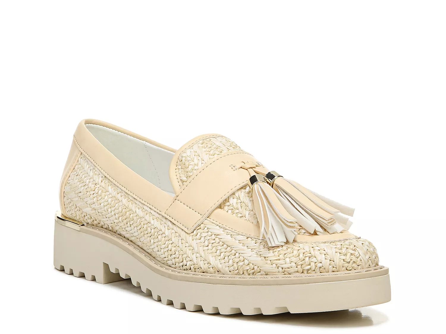 franco sarto gold loafers