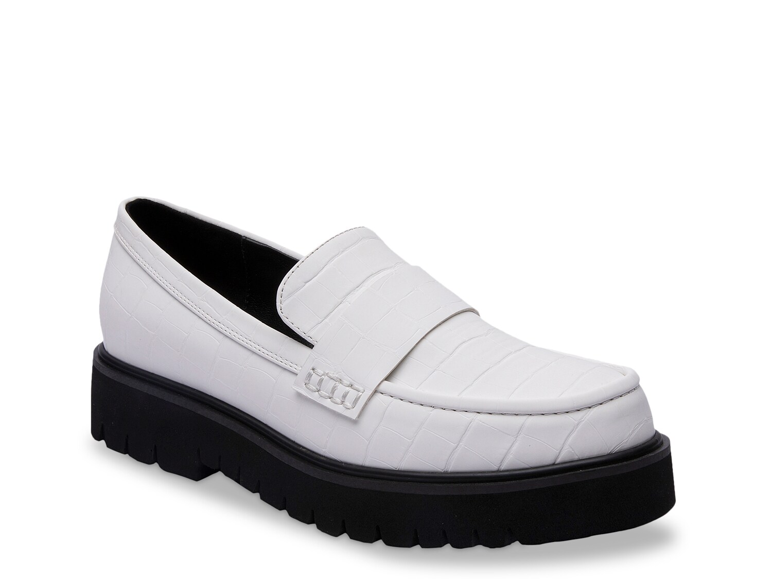 dsw white loafers