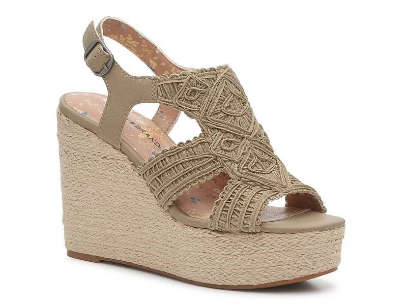 Lucky brand marinah wedge on sale sandal