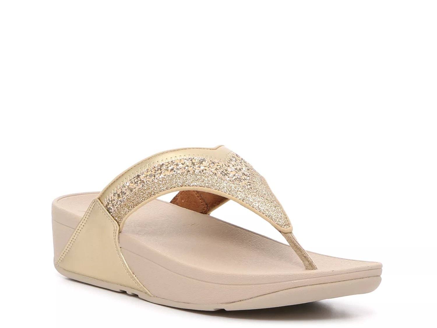 FitFlop Lulu Ombre Glitter Wedge Sandal - Free Shipping | DSW