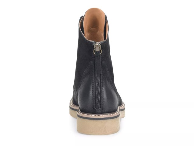 Water resistant black leather men's porter boots clearance