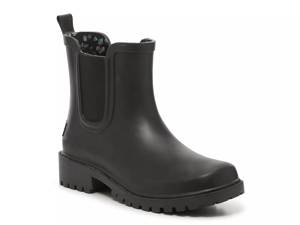 Extra Wide Width, Ankle Rain Boots with Faux Sherpa Lining