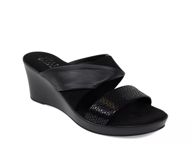 Dsw black 2025 wedge sandals