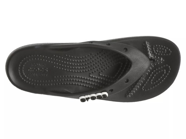 Crocs Platform flip flops in black