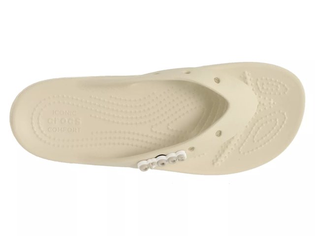 Crocs Classic Platform Flip W Bege - Entrega gratuita