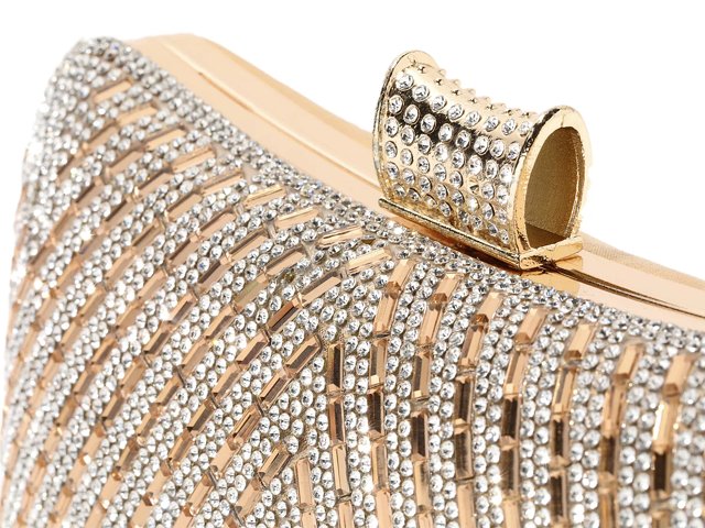 Kelly & Katie Curves Crystal Clutch - Free Shipping