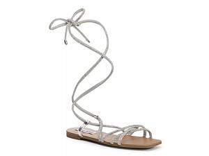 Dsw silver sale flat sandals