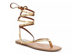 Vince Camuto Womens Chesellis Cream Leather Strappy Sandals Size 8.5 M