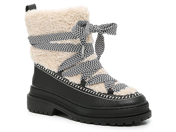 Sherpa Cowgirl Boots Slide Slippers 