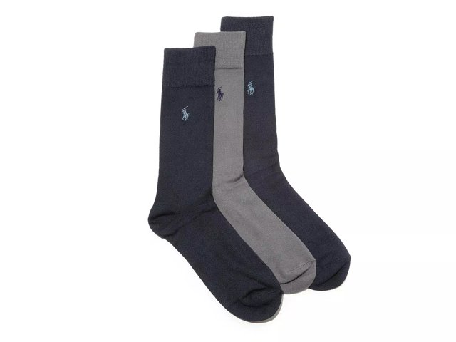 Polo Ralph Lauren Supersoft Men's Crew Socks - 3 Pack - Free Shipping | DSW