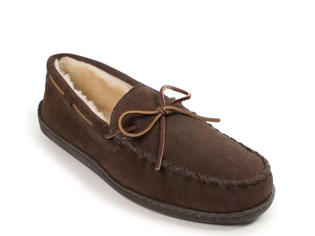 Pile Lined X Moccasin Slipper