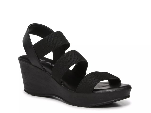 Dsw black wedge sandals hotsell