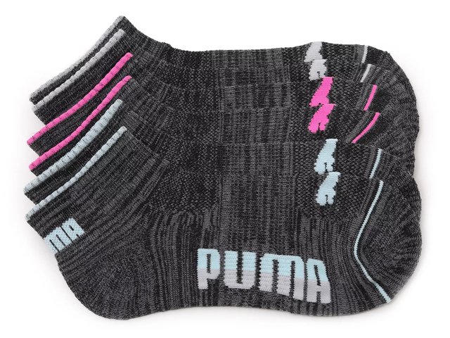 Puma Marled Women's No Show Socks - 6 Pack - Free Shipping | DSW