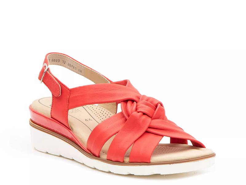 Dsw red wedge online sandals