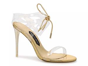 Gold strappy hot sale heels dsw